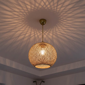 Φωτιστικό οροφής μονόφωτο Leshia pakoworld Ε27 καφέ Φ38x38εκ