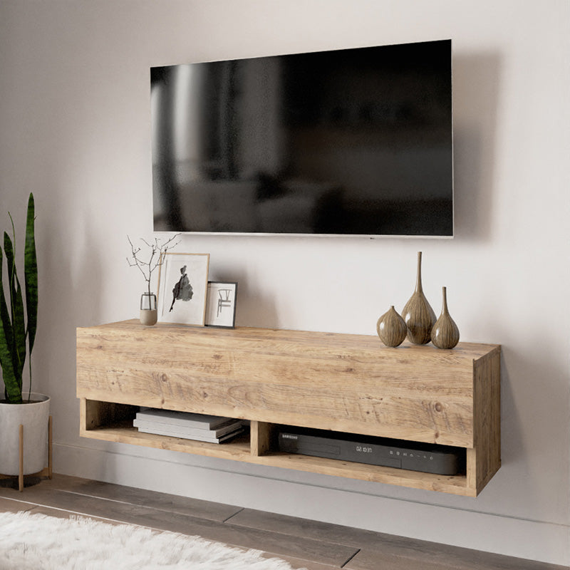 Έπιπλο τηλεόρασης επιτοίχιο Roscoe pakoworld oak 100x31