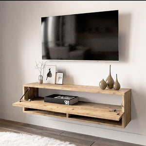 Έπιπλο τηλεόρασης επιτοίχιο Roscoe pakoworld oak 100x31