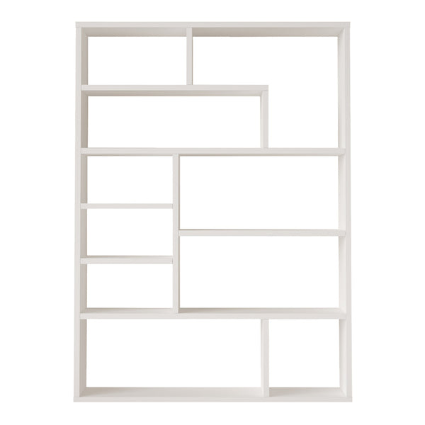 Βιβλιοθήκη Decora pakoworld σε λευκη απόχρωση 90x22x123.6εκ