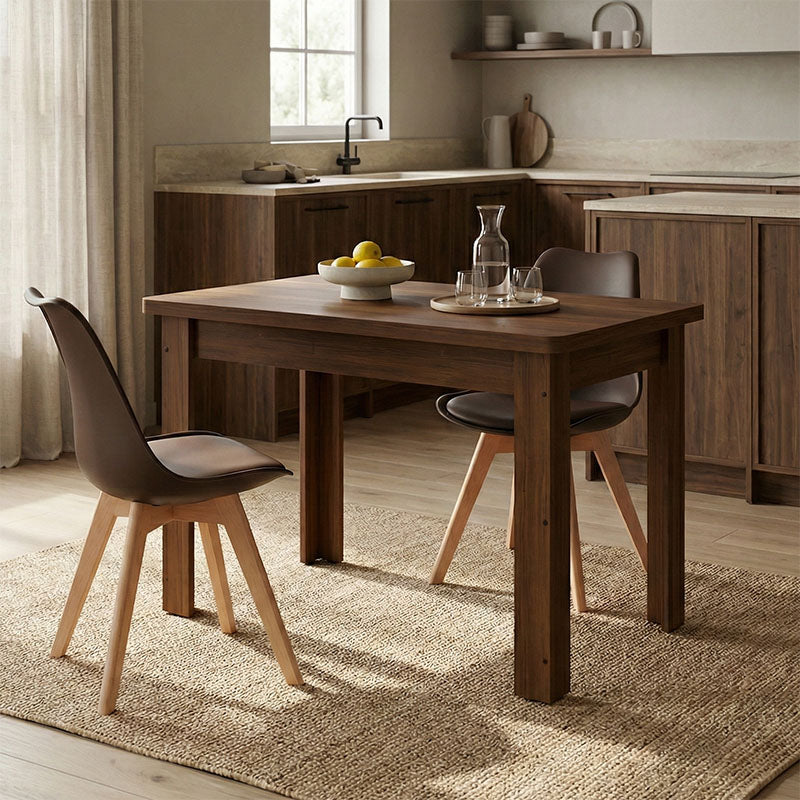 Τραπέζι Celeste pakoworld καρυδί 100x60x73.5εκ