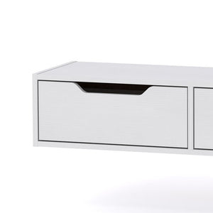 Κονσόλα επιτοίχια Alberto pakoworld σε λευκή απόχρωση 100x32.5x22εκ