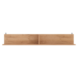 Ραφιέρα τοίχου Drowel pakoworld μελαμίνης σε oak απόχρωση 130x21.6x20εκ