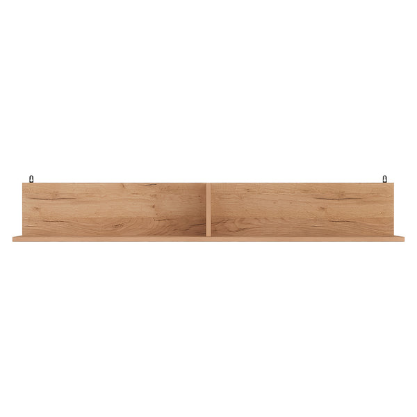 Ραφιέρα τοίχου Drowel pakoworld μελαμίνης σε oak απόχρωση 130x21.6x20εκ