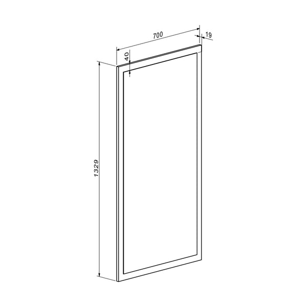 Έπιπλο εισόδου Ansia pakoworld καρυδί oak 210x44