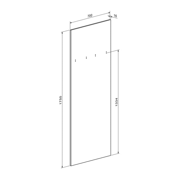 Έπιπλο εισόδου Ansia pakoworld καρυδί oak 210x44