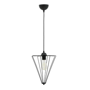 Φωτιστικό οροφής μονόφωτο Saway pakoworld E27 μαύρο 30x30x80εκ