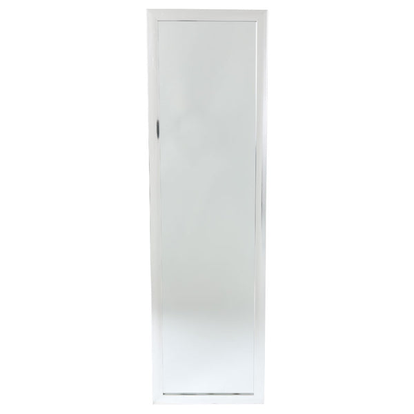 Καθρέπτης δαπέδου PWD-0112 pakoworld polyresin-γυαλί ασημί 39x33.5x125εκ