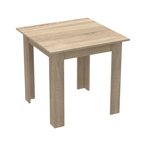 Τραπεζαρία Manka I-Bella pakoworld σετ 3τεμ σε sonoma απόχρωση 80x80x77εκ