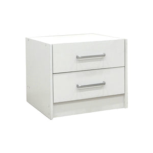 Σετ Κρεβατοκάμαρας Olympus White με Κρεβάτι 140x200εκ Σετ 2τεμ