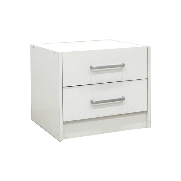 Σετ Κρεβατοκάμαρας Olympus White με Κρεβάτι 140x200εκ Σετ 2τεμ