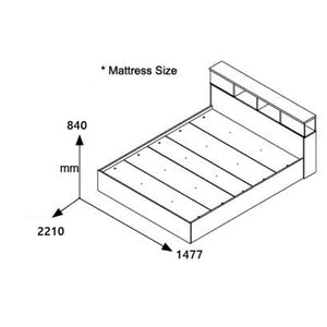 Σετ Κρεβατοκάμαρας Olympus White με Κρεβάτι 140x200εκ Σετ 2τεμ