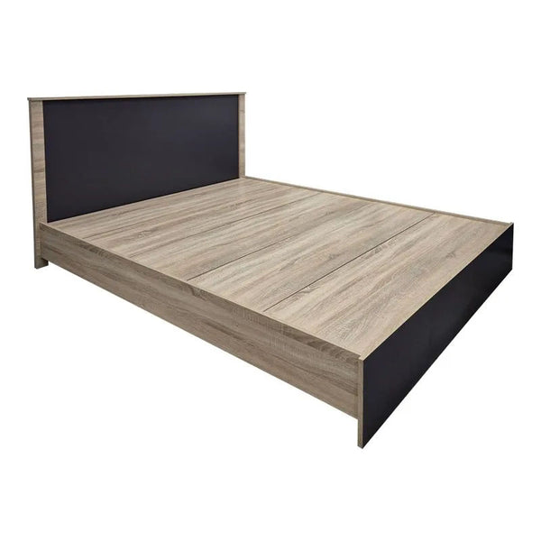 Κρεβάτι με στρώμα Athos-Dreamer pakoworld sonoma-ανθρακί 160x200εκ