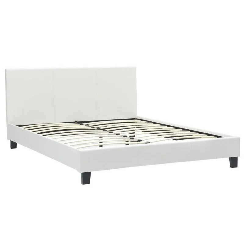 Κρεβάτι με στρώμα Nevil-Dreamer pakoworld pu λευκό 150x200εκ