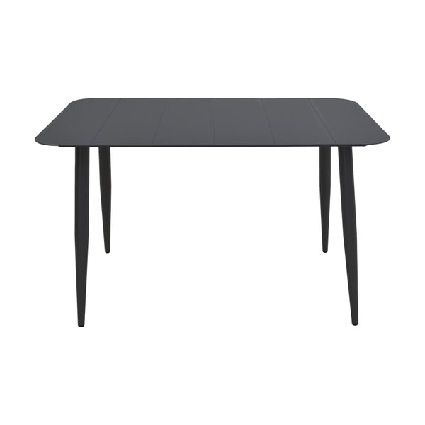 Τραπεζαρία Heven Vista pakoworld σετ 5τεμ μαύρο αλουμίνιο 120x70x72εκ