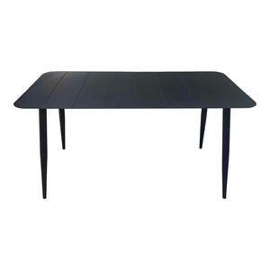 Τραπεζαρία Heven Vista pakoworld σετ 7τεμ μαύρο αλουμίνιο 150x80x72εκ
