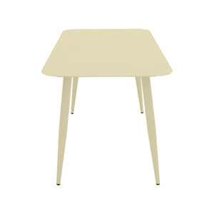 Τραπεζαρία Heven Vista pakoworld σετ 5τεμ σαμπανί αλουμίνιο 120x70x72εκ