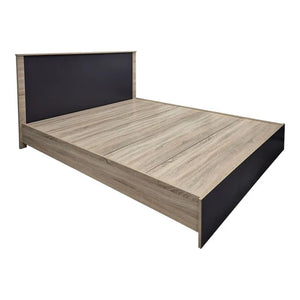 Κρεβάτι με στρώμα Athos-Resty pakoworld sonoma-ανθρακί 160x200εκ