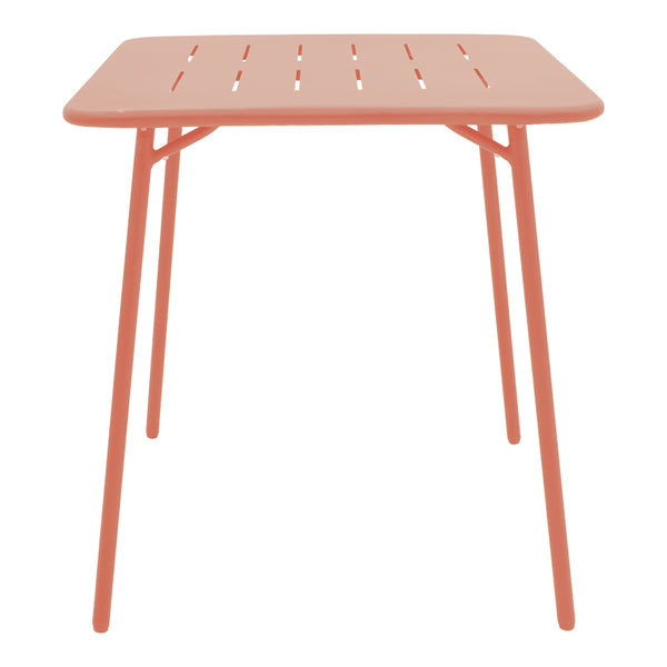 Τραπεζαρία Moraja Deraby pakoworld σετ 3τεμ terracotta μέταλλο 70x70x73εκ