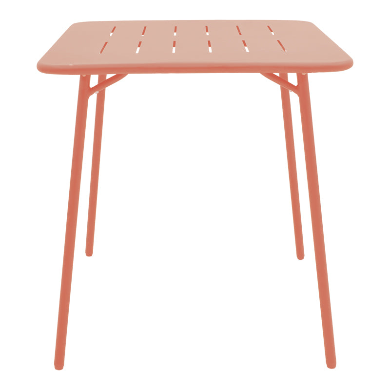 Τραπεζαρία Moraja Deraby I pakoworld σετ 3τεμ terracotta μέταλλο 70x70x73εκ