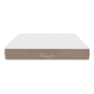 Κρεβάτι με στρώμα Nevil-Nemesis pakoworld pu λευκό 150x200εκ
