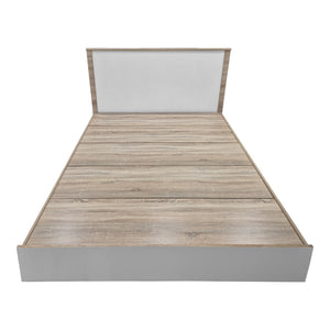 Κρεβάτι με στρώμα Athos Sleepy pakoworld sonoma λευκό 160x200εκ