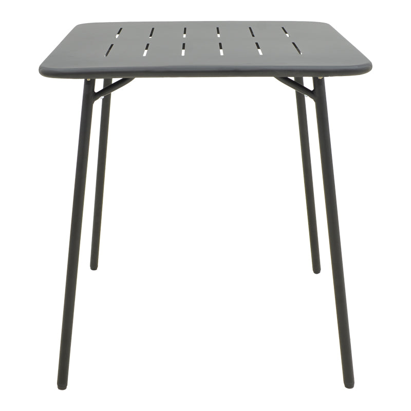 Τραπέζι Moraja pakoworld μαύρο μέταλλο 70x70x73εκ