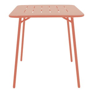 Τραπέζι Moraja pakoworld terracotta μέταλλο 70x70x73εκ
