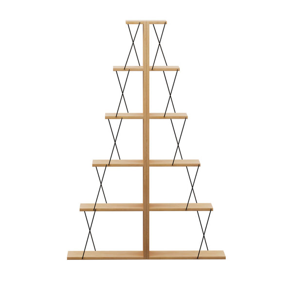 Βιβλιοθήκη mini Tars pakoworld sonoma-μαύρο 100x22x150εκ