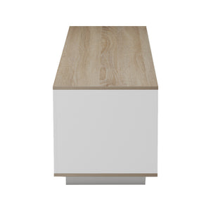 Έπιπλο τηλεόρασης Winey pakoworld σε sonoma-λευκή απόχρωση 180x44.5x44.5εκ