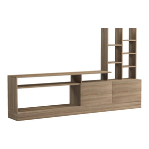 Σύνθετο σαλονιού Seruno pakoworld sonoma 170x25x100εκ