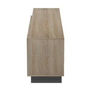 Έπιπλο τηλεόρασης με Led Vario pakoworld sonoma - ανθρακί 185.6x35x45εκ