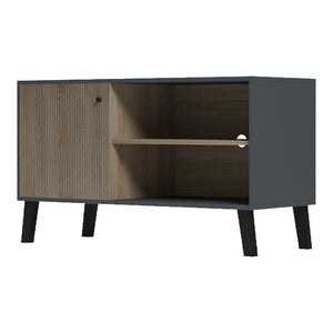 Έπιπλο τηλεόρασης Tuscany pakoworld sonoma-ανθρακί 100x40x51εκ