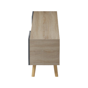 Έπιπλο τηλεόρασης Osclo pakoworld sonoma-ανθρακί 160x30x53.5εκ