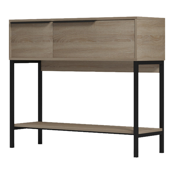 Κονσόλα Nordic pakoworld σε sonoma-μαύρη απόχρωση 90x29