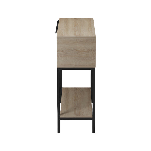 Κονσόλα Nordic pakoworld σε sonoma-μαύρη απόχρωση 90x29
