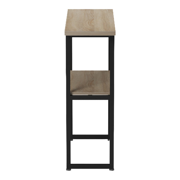 Κονσόλα Solain pakoworld sonoma-μαύρο μέταλλο 79x29x85εκ