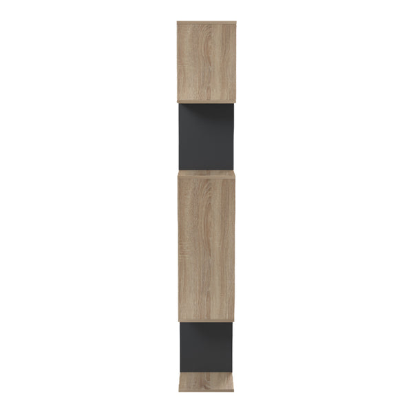 Βιβλιοθήκη Mito pakoworld sonoma-ανθρακί 108.5x25x161εκ