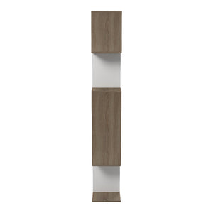 Βιβλιοθήκη Mito pakoworld sonoma - λευκό 108.5x25x161εκ