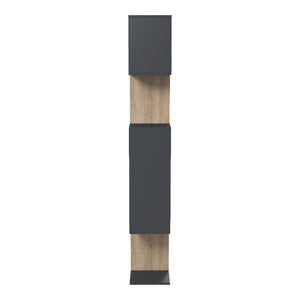 Βιβλιοθήκη Mito pakoworld ανθρακί - sonoma 108.5x25x161εκ