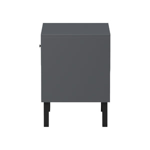 Κομοδίνο Tuscany pakoworld sonoma-ανθρακί 40x40x55εκ
