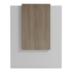 Γραφείο reception Zowel pakoworld με led λευκό - sonoma 90x40x110εκ
