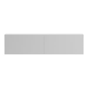 Έπιπλο τηλεόρασης επιτοίχιο με Led Rival pakoworld λευκό 120x35x30εκ