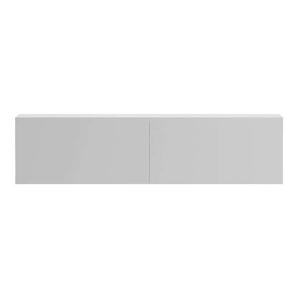 Έπιπλο τηλεόρασης επιτοίχιο με Led Rival pakoworld λευκό 120x35x30εκ
