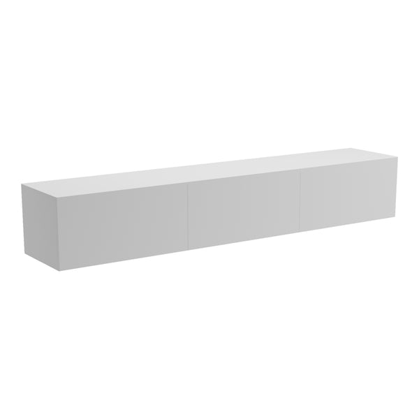 Έπιπλο τηλεόρασης επιτοίχιο με Led Rival pakoworld λευκό 180x35x30εκ