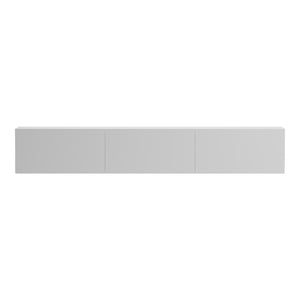 Έπιπλο τηλεόρασης επιτοίχιο με Led Rival pakoworld λευκό 180x35x30εκ