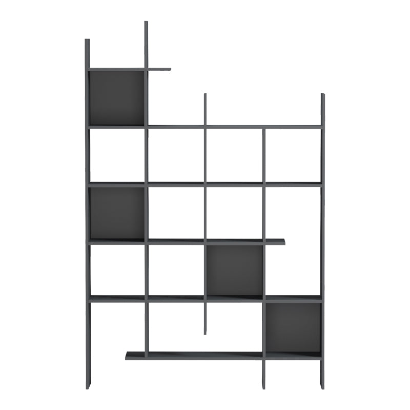 Βιβλιοθήκη Manco pakoworld ανθρακί 122x25.5x188εκ