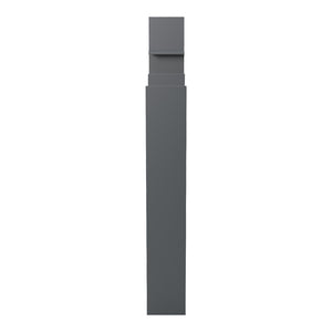 Βιβλιοθήκη Manco pakoworld ανθρακί 122x25.5x188εκ