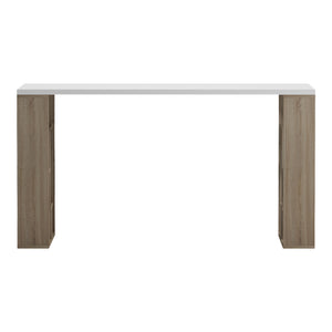 Γραφείο με ραφιέρα Labirent pakoworld sonoma-λευκό 140x60x75εκ