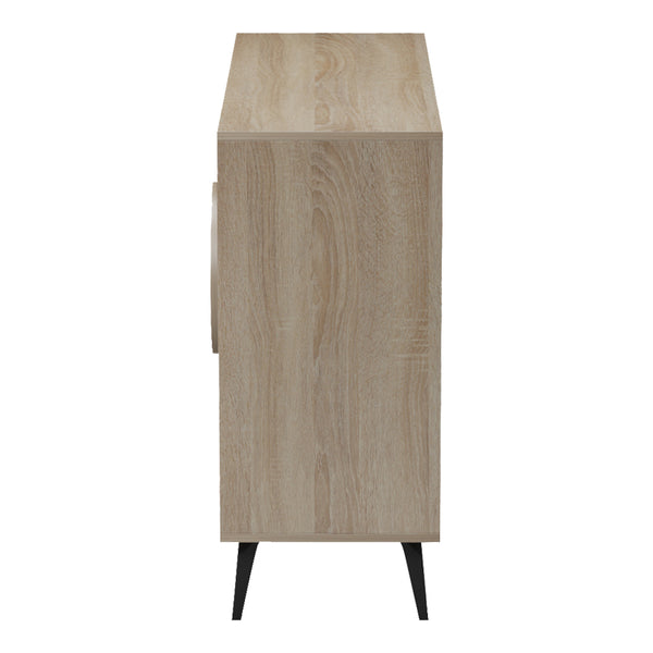 Μπουφές Gora pakoworld sonoma-μπεζ οψη μαρμαρου 110x35.5x82εκ
